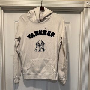 PINK NY Yankees Victoria's Secret White Hoodie